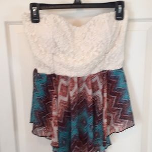 Daytrip Lace and Sheer Top